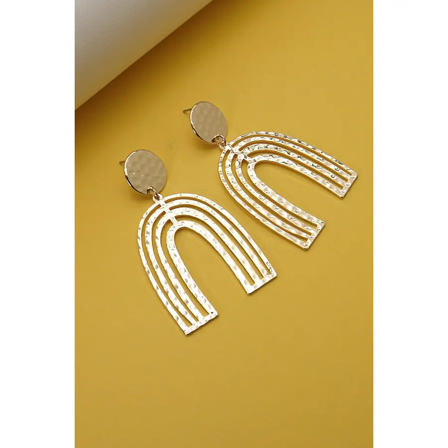 Rainbow U Drop Earrings