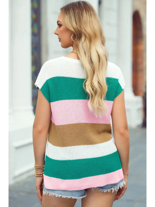 Color Block Summer Sweater