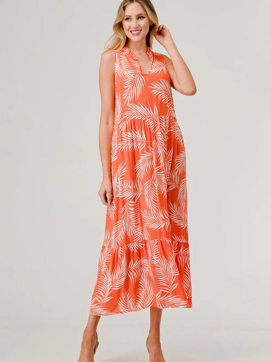 Sleeveless Midi Maxi Tiered Dress