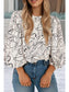 Abstract Print Balloon Sleeve