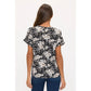 Floral Print Lattice Dolman