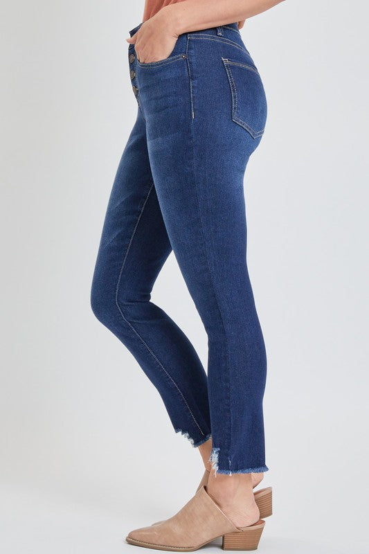 Missy 4-Button Skinny Ankle Jean