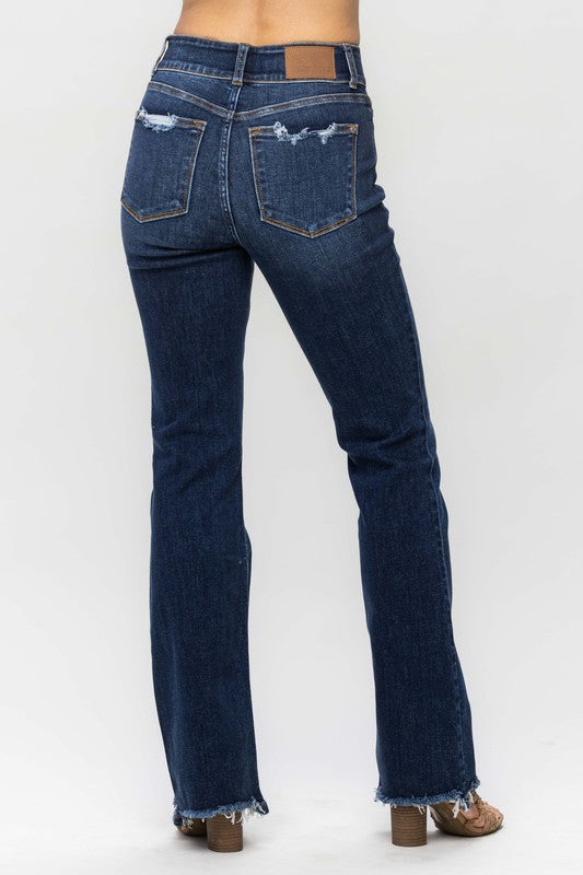 Judy Blue Vintage HW Frayed Bootcut *Plus*