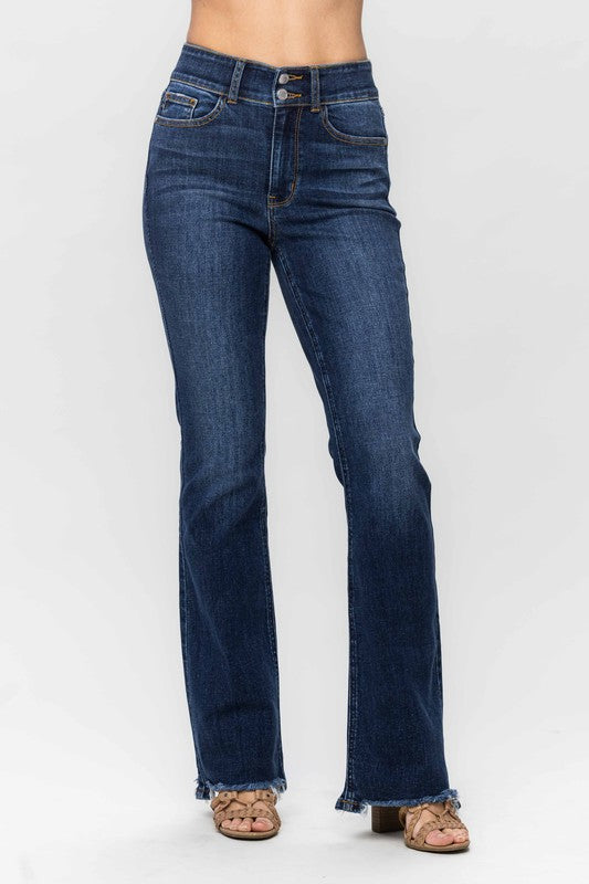 Judy Blue Vintage HW Frayed Bootcut *Plus*