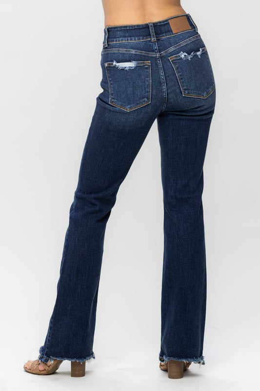 Judy Blue Vintage HW Frayed Bootcut *Plus*