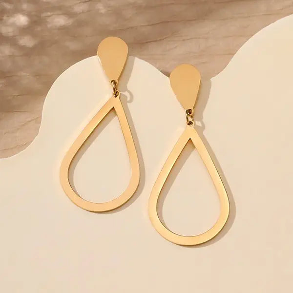 18K Stainless Steel Drop Earrings