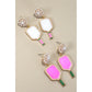 Pickleball Pearl Racket Earrings