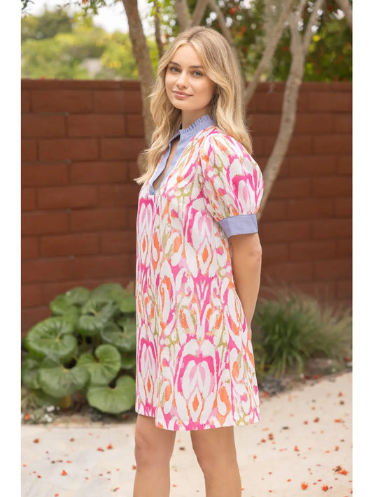 Palm Springs Pop Abstract Dress