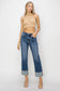 RISEN Cuffed High Rise Straight Jeans