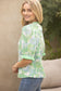 Mint Julep Mood Printed Lace Top
