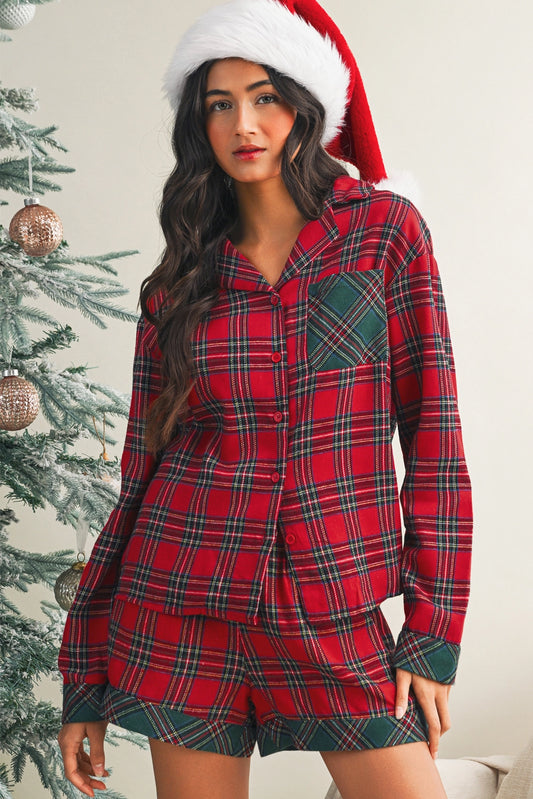 Plaid Christmas PJ Set