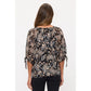 Floral Split Neck Pheasant Top