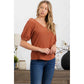 Crepe V-neck Top