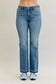 Front view Mid -Rise Slim Bootcut Tummy Control Release Hem