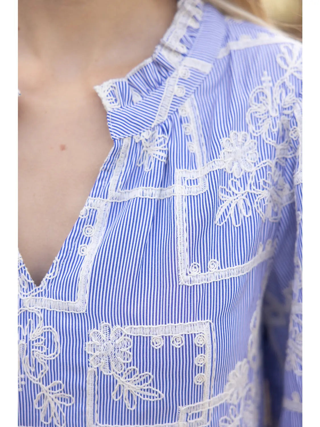 Coastal Grace Embroidered Dress