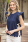 Navy Twill Tape Tie Top