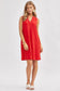 Solid Color Wrinkle-Free Sleeveless Dress