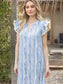 Dockside Fringe Cap Sleeve Dress