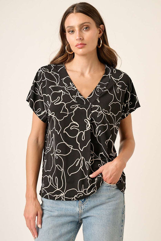 Abstract Print Dolman