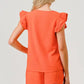 Ruffle Sleeve Game Day Top & Short Set