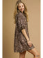 Leopard Print Mini Dress