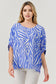 Blue Abstract Print