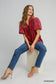 Velvet Wishes Embroidered Sleeve Top
