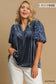 Velvet Wishes Embroidered Sleeve Top