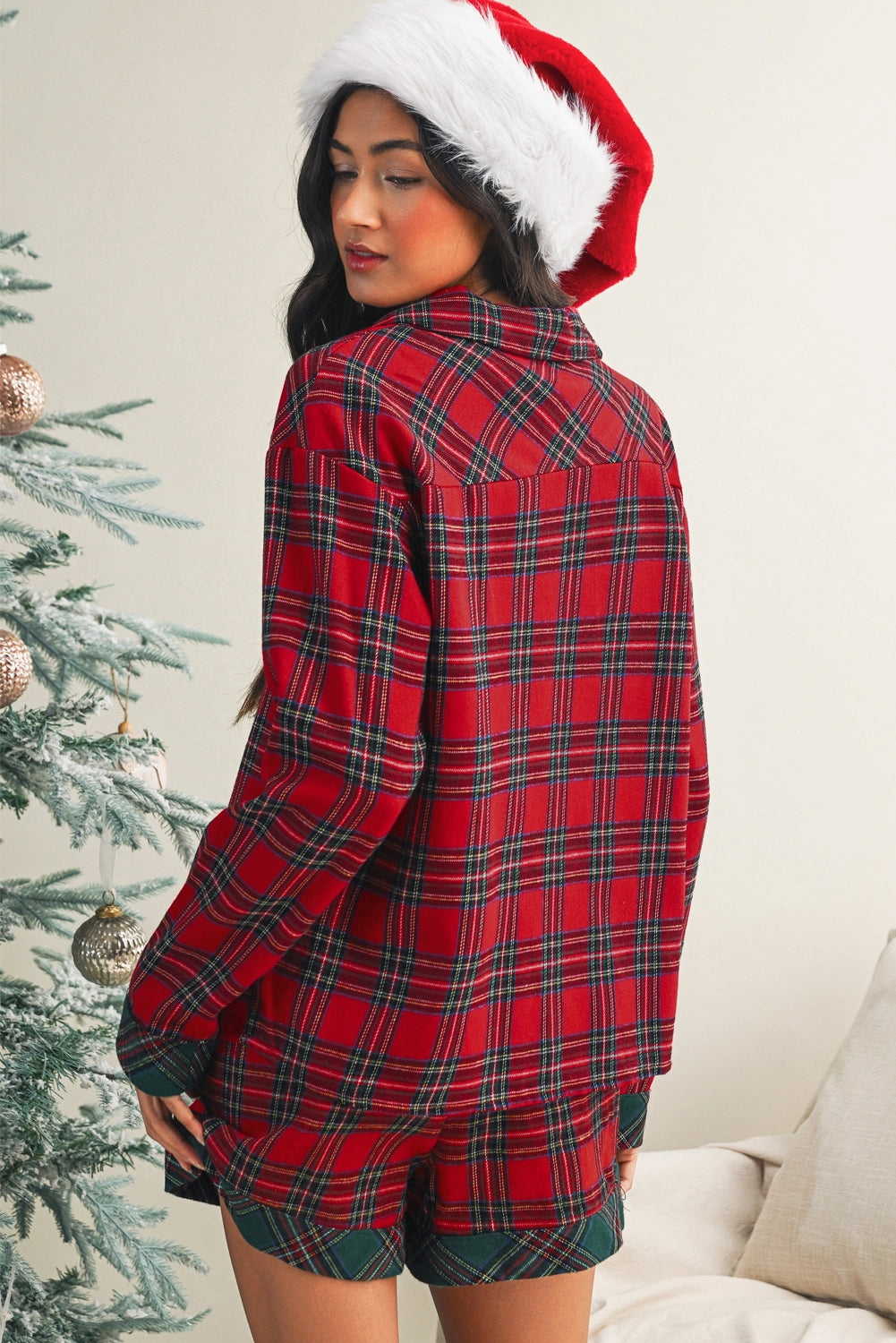 Plaid Christmas PJ Set