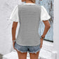 Short Sleeve Striped Knit Tee