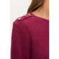 Raspberry Scoop Neck Top