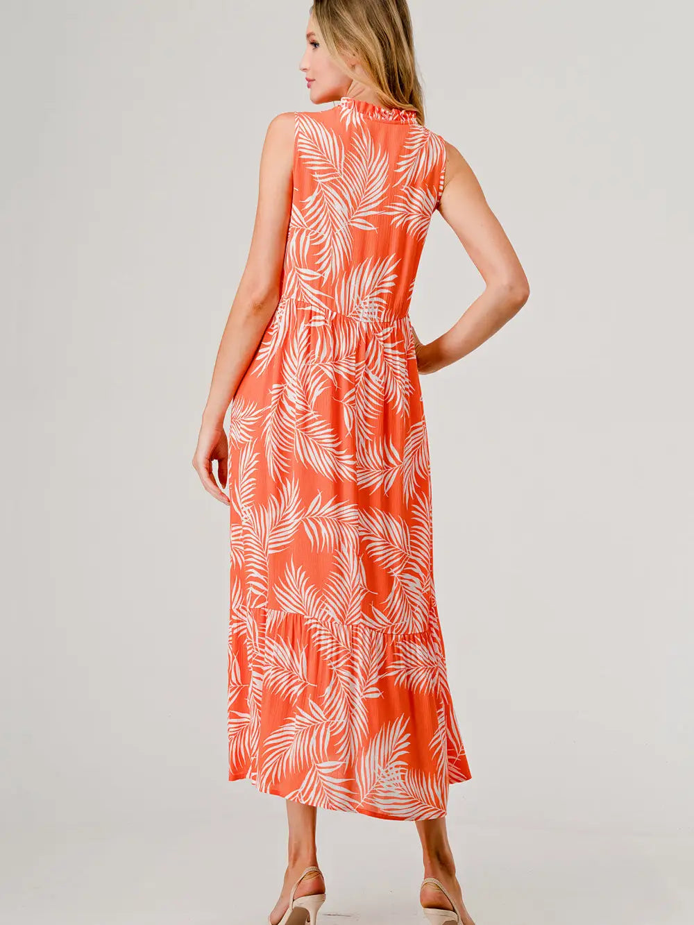 Sleeveless Midi Maxi Tiered Dress
