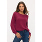 Raspberry Scoop Neck Top