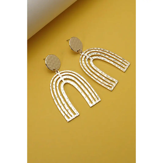 Rainbow U Drop Earrings