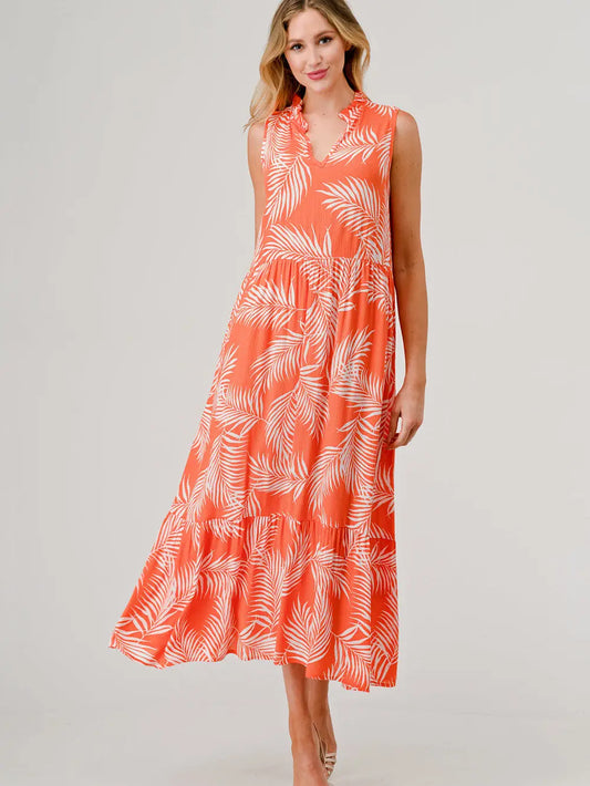 Sleeveless Midi Maxi Tiered Dress