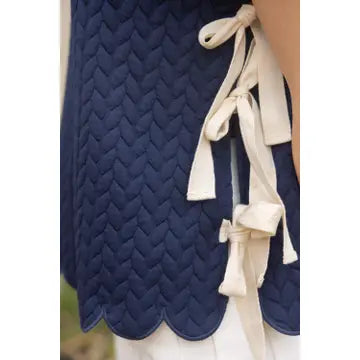Navy Twill Tape Tie Top