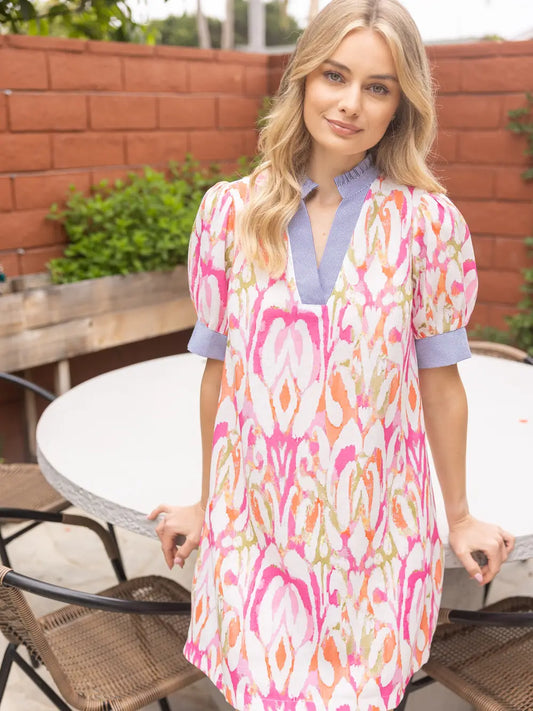 Palm Springs Pop Abstract Dress