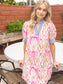 Palm Springs Pop Abstract Dress