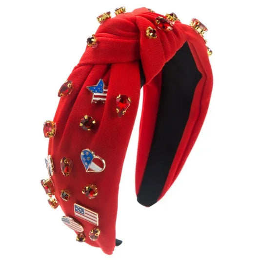 4th of July Rhinestone Headband