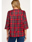 Plaid Holiday Blouse