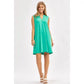 Solid Color Wrinkle-Free Sleeveless Dress