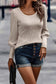 Scoop Neck Knit Fit Top