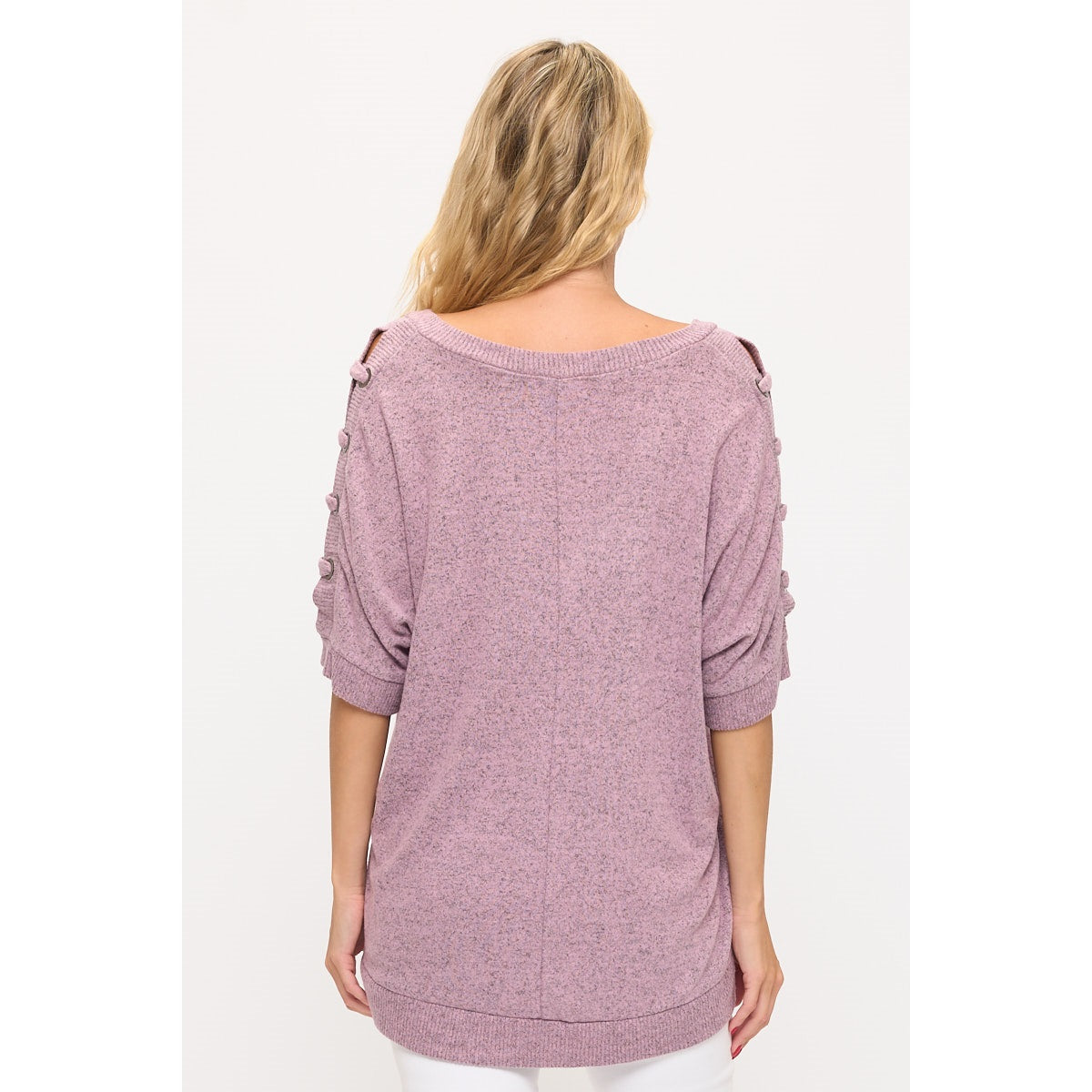 Lilac Dolman Grommet Sleeve