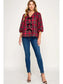 Plaid Holiday Blouse
