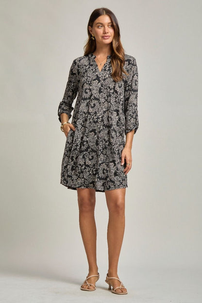 Wrinkle-Free Print Dress