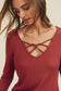 Thermo Crisscross Knit top