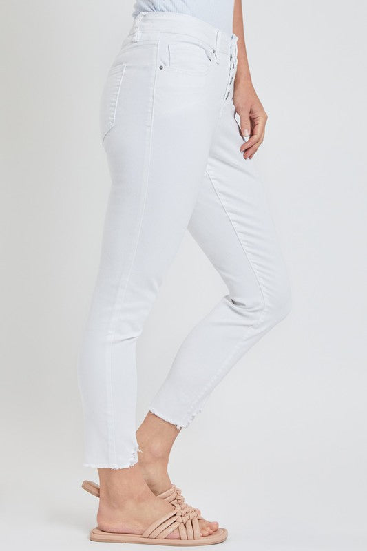Missy 4-Button Skinny Ankle Jean